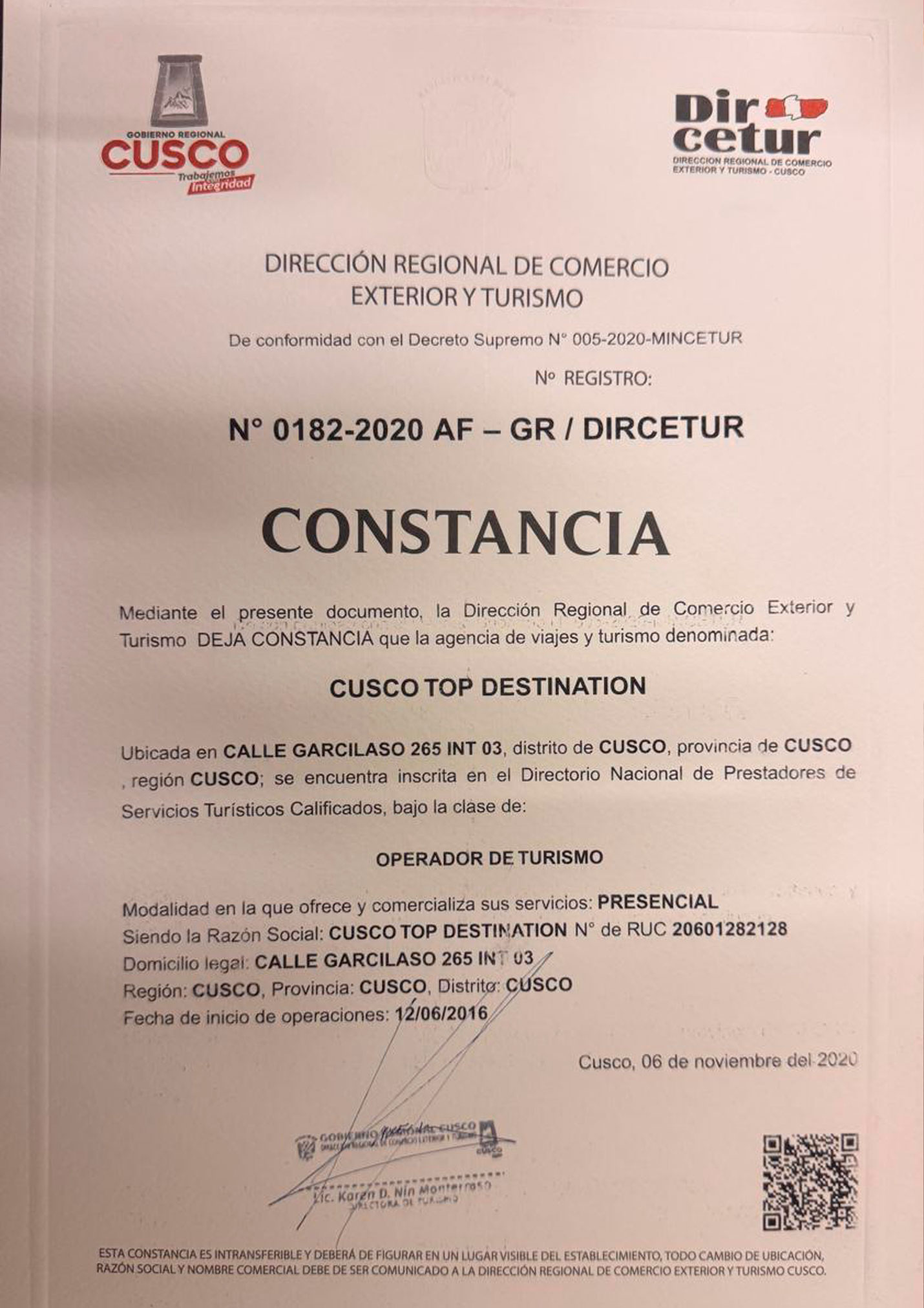 Registro Nacional de Turismo