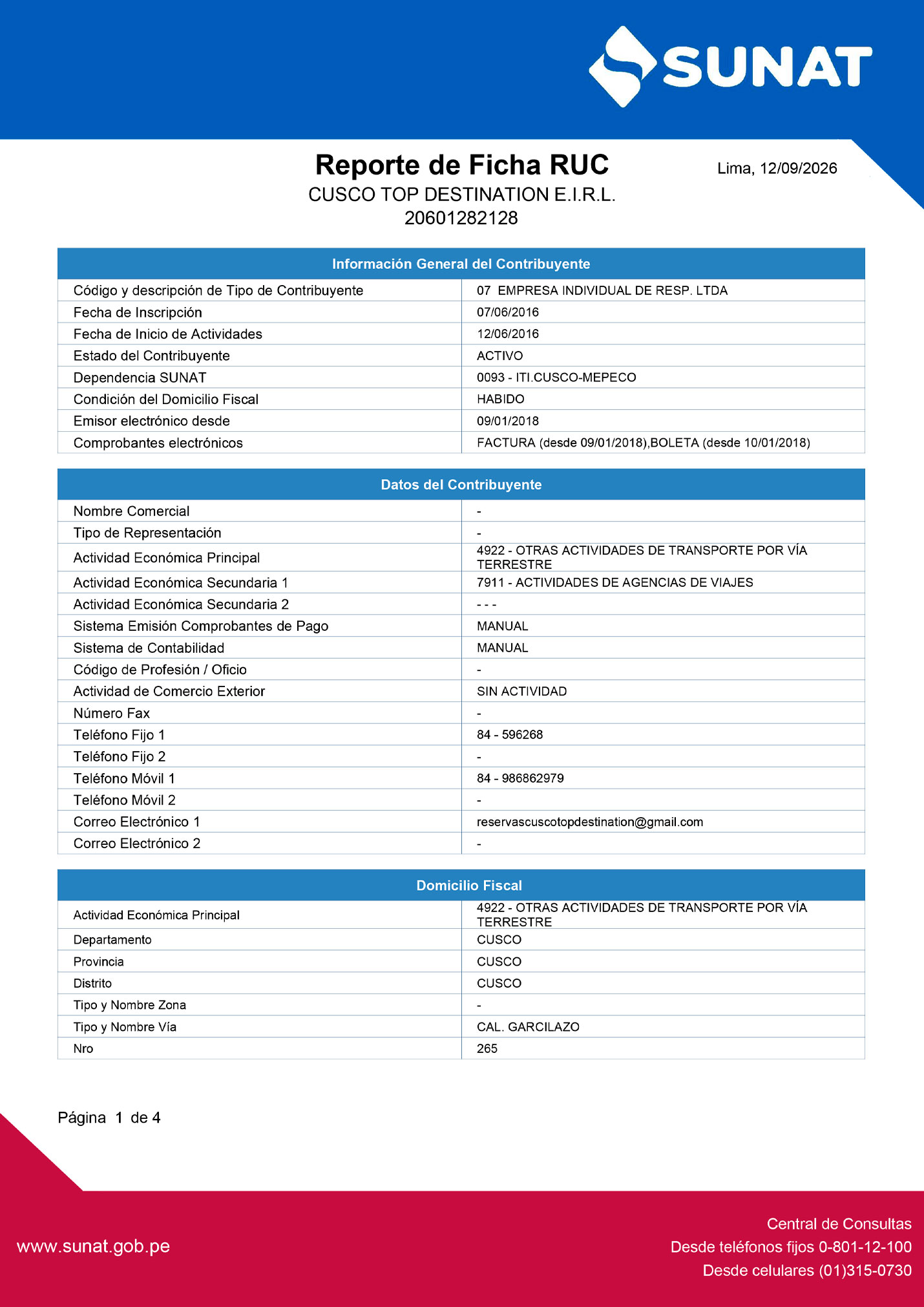 Certificado de Defensa Civil